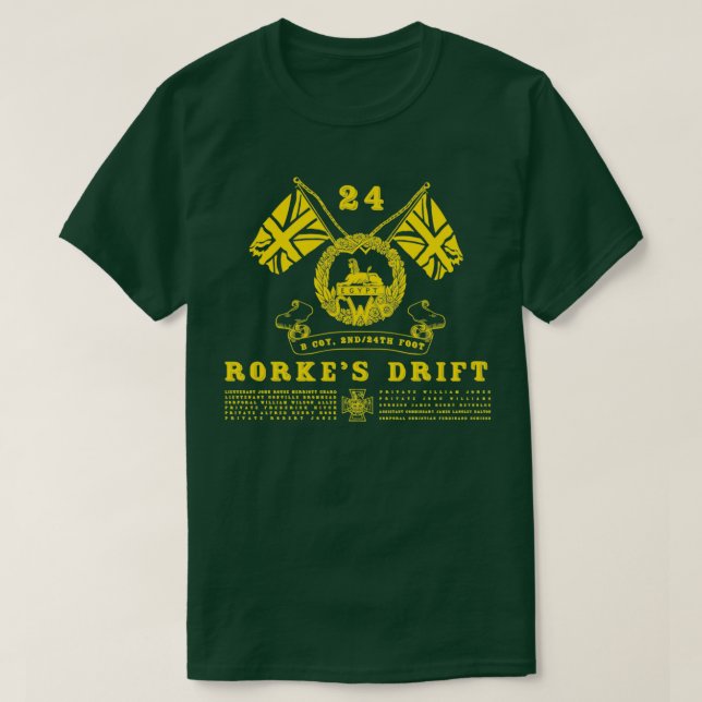 Camiseta Rorkes Drift Inspired by Zulu 1 (Frente do Design)