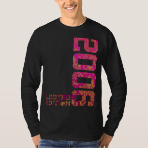 Camiseta Rosa 16 Anos 16.º Aniversário 2006