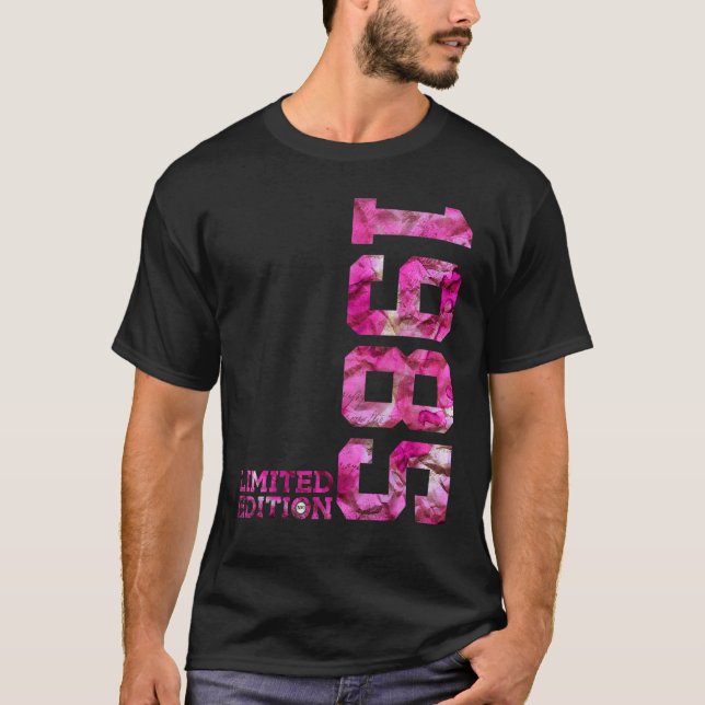 Camiseta Rosa 37 Anos 37. º Aniversário 1985 (Frente)