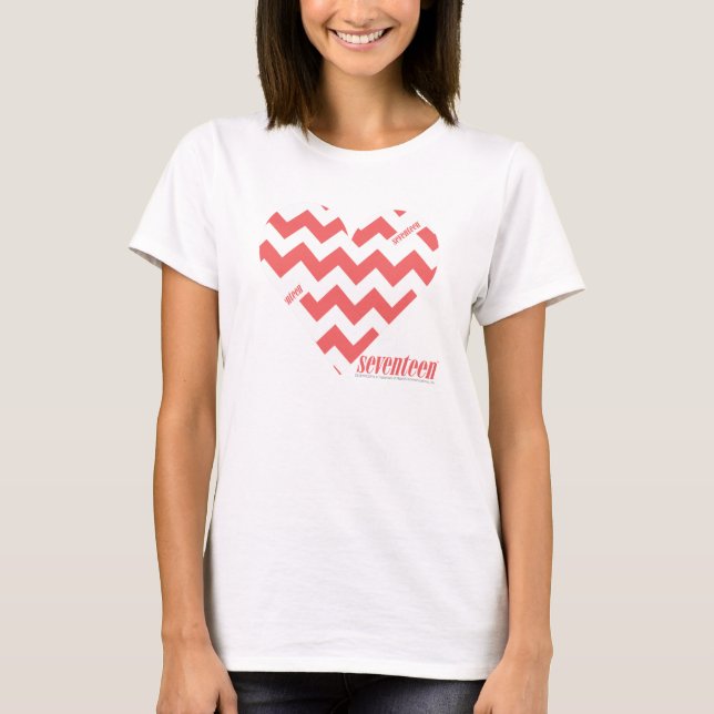 Camiseta Rosa 3 do ziguezague (Frente)