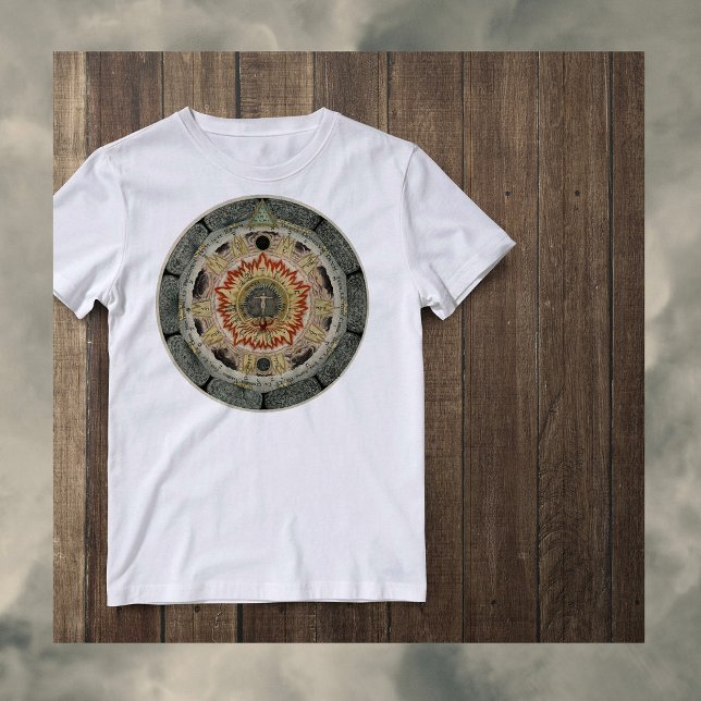 Camiseta Rosa Alchemical Mandala Cósmico (Criador carregado)