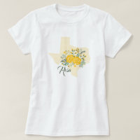 Rosa Amarela do Texas - Estado de Gingham com Rosa