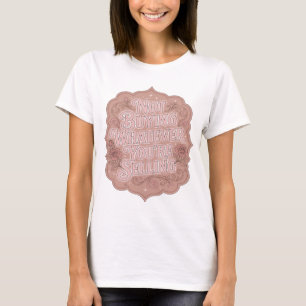 Camiseta Rosa Atraente NÃO ESTOU COMPRANDO O QUE VOCÊ ESTÁ