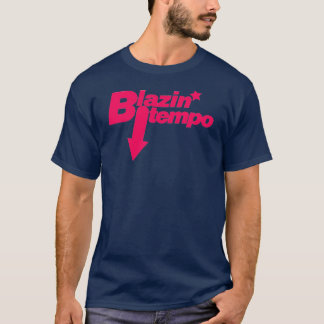 Camiseta Rosa azul de ardência de Downtempo