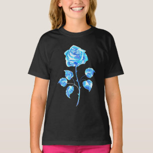 Camiseta Rosa azul queimado