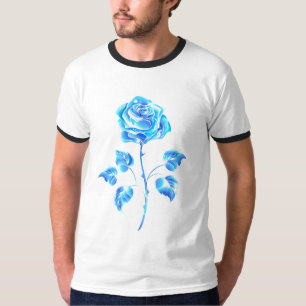 Camiseta Rosa azul queimado