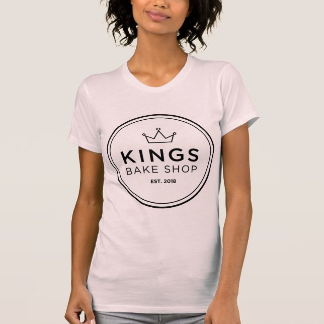 Camiseta Rosa básico do T (Frente)