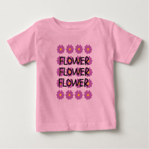 Camiseta rosa-bebê