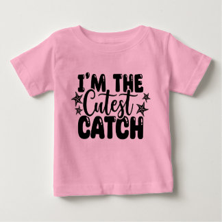 Camiseta rosa bebê I'm the Cutest Catch
