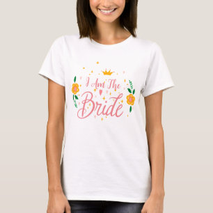 Camiseta Rosa Begeu Eu Sou A Noiva Festa de Despedida de So