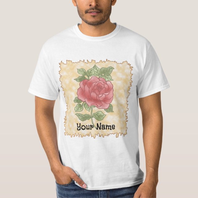 Camiseta rosa Blush Rose  (Frente)