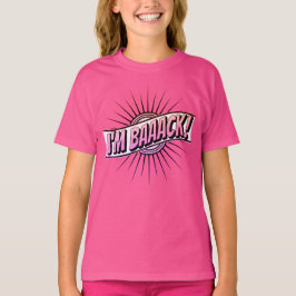 Camiseta Rosa Bonita Estou VOLTANDO À Escola