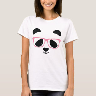 Camiseta Rosa bonito da panda