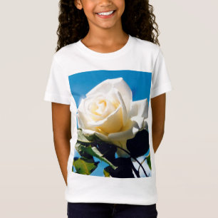 Camiseta Rosa branca de Natal