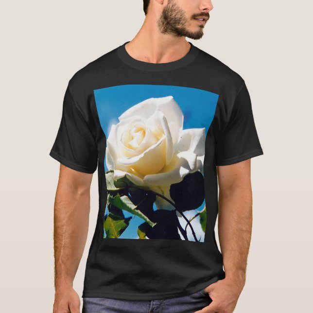 Camiseta Rosa Branca de Natal - Celebrar a Vida (Frente)