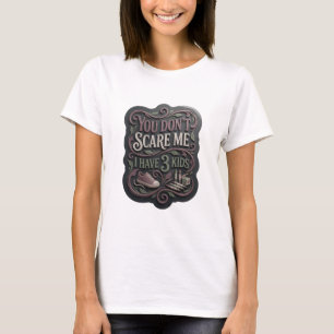 Camiseta Rosa Clássico VOCÊ NÃO ME ESCANTEIO EU TENHO 3 FIL