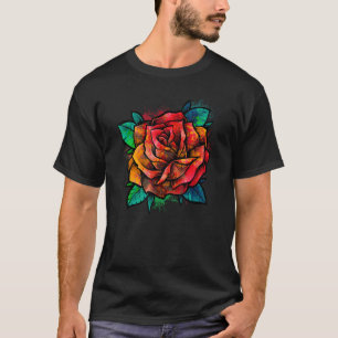Camiseta Rosa Colorida - Jardineiro de Jardim Botânico Flor