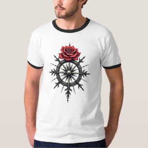 Camiseta Rosa Compass de Mística - Símbolo de Estilo de Tat