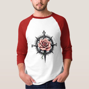 Camiseta Rosa Compass de Mística - Símbolo de Estilo de Tat