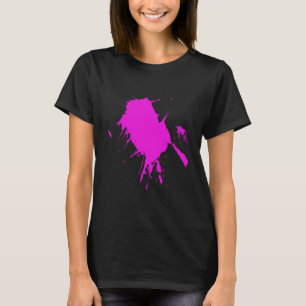 Camiseta Rosa Cores vibrantes cor-de-rosa da Fucsia