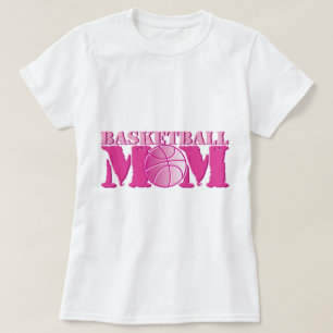 Camiseta Rosa da mamã do basquetebol