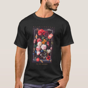Camiseta Rosa de Arte Flor Flor Aesética Casual