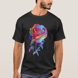 Camiseta Rosa de Arte por Cor da Água - Jardineiro Botânico