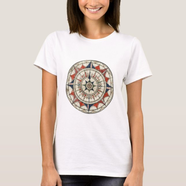 Camiseta Rosa de compasso #5 (Frente)