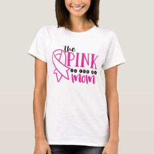 Camiseta Rosa De Consciência Do Cancer Da Mama Para Minha M