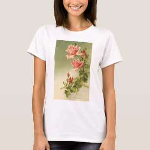Camiseta Rosa de Jardim Vitoriano Rosa Dia de os namorados