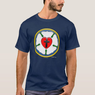 Camiseta Rosa de Lutero com Relevo