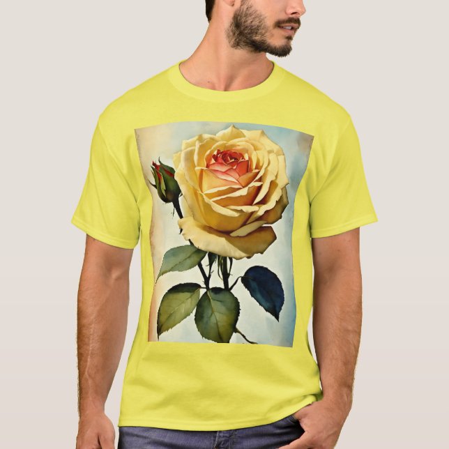 Camiseta Rosa de T-Shirt Elegante - Eterno Fl (Frente)
