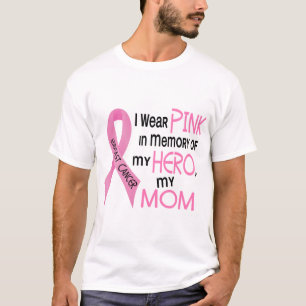 Camiseta ROSA do cancro da mama na MEMÓRIA de MINHA MAMÃ