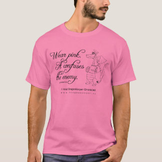 Camiseta Rosa do desgaste