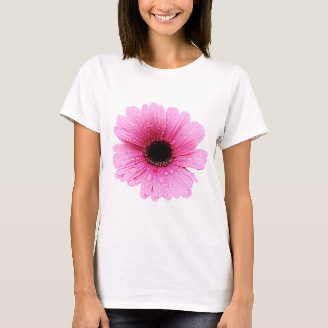 Camiseta Rosa do Gerbera - margarida (Frente)
