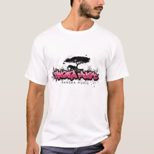 CAMISETA ROSA DO LOGOTIPO DA MÚSICA DE PANGEA