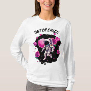 Camiseta Rosa do Namorados astronauta