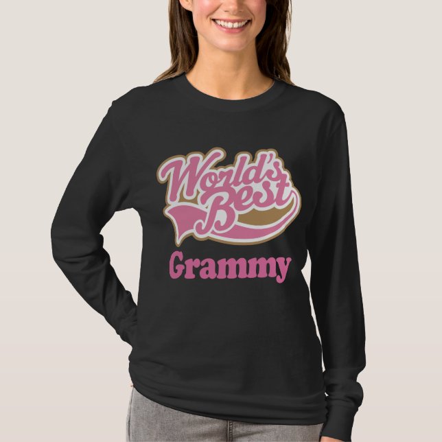 Camiseta Rosa do presente de Grammy (Frente)