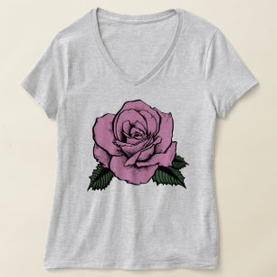Camiseta rosa do rosa
