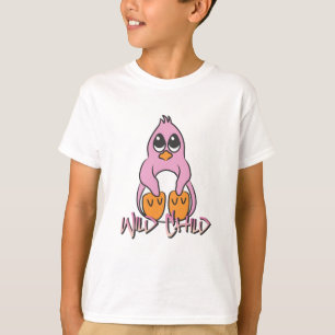 Camiseta Rosa do WC do pinguim