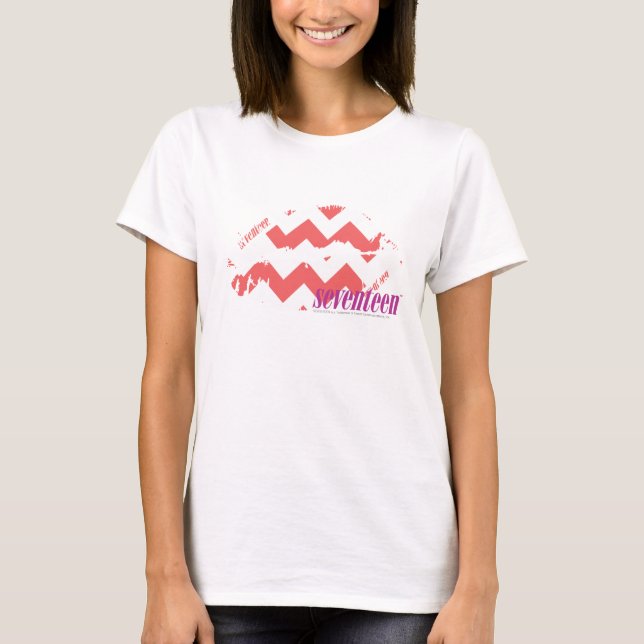 Camiseta Rosa do ziguezague (Frente)