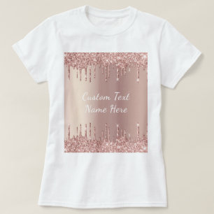 Camiseta Rosa Dourada Lente Brilhante Drives T-Shirt - Seu
