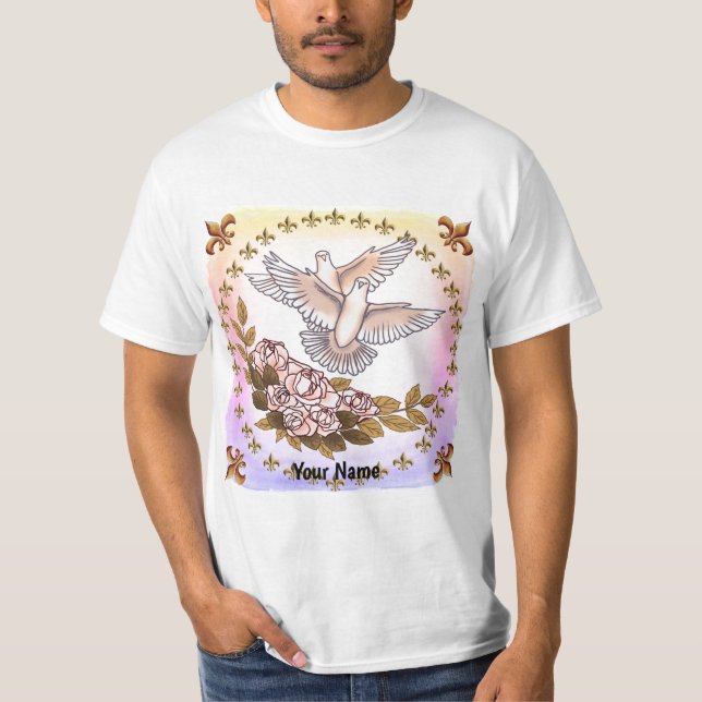 Camiseta Rosa Doves (Frente)