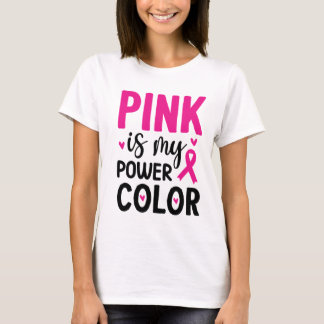 Camiseta Rosa é a minha cor de energia