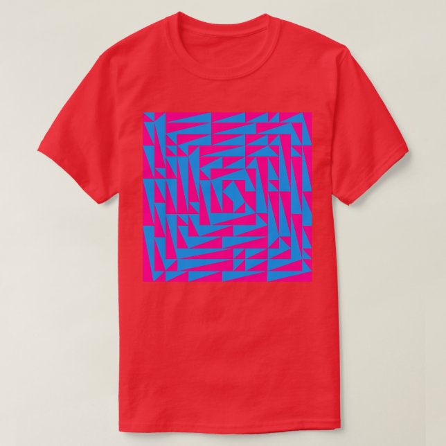 Camiseta Rosa e Azul (Frente do Design)