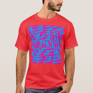 Camiseta Rosa e Azul