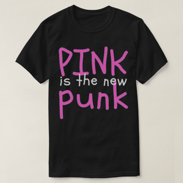 Camiseta Rosa é o novo Punk Premium (Frente do Design)