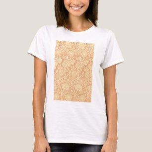 Camiseta Rosa e Pink por William Morris, Flores Vintage