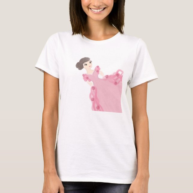 Camiseta Rosa e rosas (Frente)