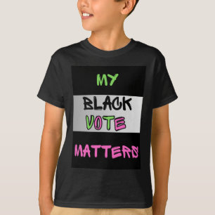 Camiseta Rosa E Verde Meu Voto Preto É Vinheta